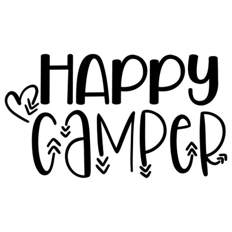 Happy Camper Svg Free, Camper Sayings, Camper Quotes, Outdoor Svg, Camper Svg, Camper Camping, Silhouette Portrait, Cricut Free, Silhouette Free