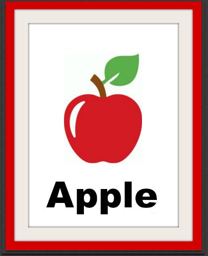 Apple Front Apple Flashcard, Apple Word, English Primary School, A For Apple, Alphabet Flash Cards Printable, English Activities For Kids, Alphabet Pictures, Free Kindergarten Worksheets, Alphabet Worksheets Preschool