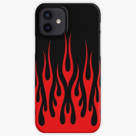 Get my art printed on awesome products. Support me at Redbubble #RBandME: https://www.redbubble.com/i/iphone-case/Red-Fire-Flames-by-Ayoub14/84521840.C0UE4?asc=u Homemade Mobile, Flames Design, Fire Flames, Flame Design, Black Fire, Case Hp, Aesthetic Phone Case, Mobile Covers, Black Phone Case