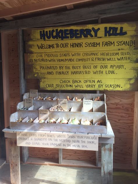 Honor System Signs, Honor Box Farm Stand, Honor System Farm Stand Signs, Honor System Egg Stand, Honor System Farm Stand, Roadside Farm Stand, Bread Stand, Farm Market Ideas, Honey Business