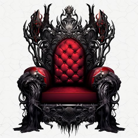 Vampire Throne, Royal Furniture Sofa, Gothic Throne, Throne Design, Dragon Throne, Chair Png, Castle Png, Vampire Style, Vampire Castle