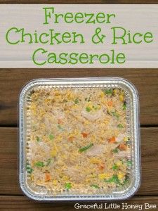 Freezer Chicken And Rice, Freeze Chicken, Chicken Rice Casserole Recipes, Freezer Meal Recipes, Freezer Dinners, Chicken And Rice Casserole, Easy Chicken And Rice, Freezer Friendly Meals, Chicken Rice Casserole