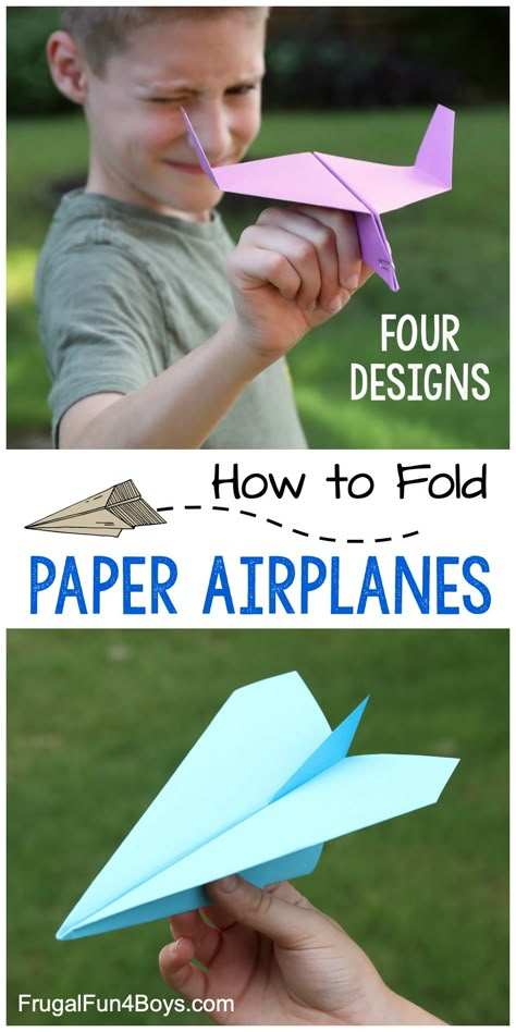 Origami Airplane, Make A Paper Airplane, Airplane Kids, Airplane Crafts, Mad Science, Airplane Design, Paper Airplane, Boredom Busters, Cooking Guide