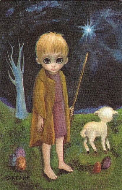 The Shepherd Boy, Walter Keane | Flickr - Photo Sharing! Margret Keane, Keane Paintings, Keane Artist, Walter Keane, Big Eyes Margaret Keane, Keane Big Eyes, Big Eyes Paintings, Margaret Keane, Creepy Vintage