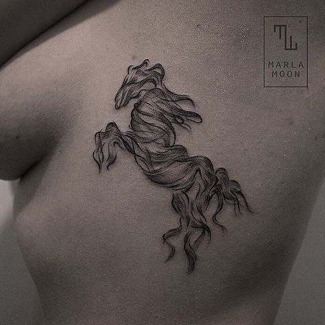 Interesting horse tattoo by @marla_moon Thor Tattoo, Frankenstein Costume, Horse Tattoo Design, Fire Horse, Horse Tattoo, Tattoos Gallery, Dec 8, Ink Illustrations, Animal Tattoos