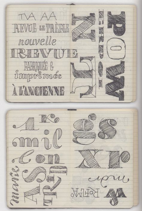 Jean-Baptiste Levee  (Source: Typography Sketchbooks) Hand Lettering Sketchbook, Typography Sketchbook, Type Sketchbook, Letter Sketch, Typography Sketch, Typography Drawing, Lettering Guide, Pretty Letters, Lettering Inspiration