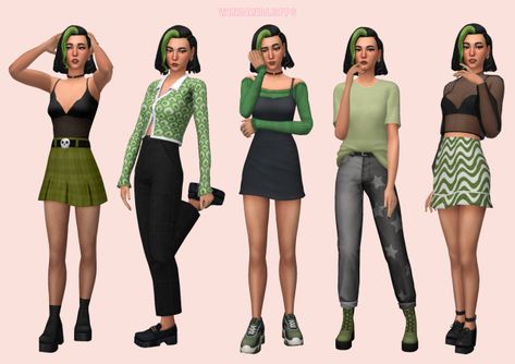 Monster Energy chic 🔋 🧃 Sims Fashion, Sims Lookbook, Sims Outfits, Sims 4 Tsr, The Sims 4 Skin, Sims 4 Mm Cc, Sims 4 House Design, Sims 4 Mm, Sims4 Clothes