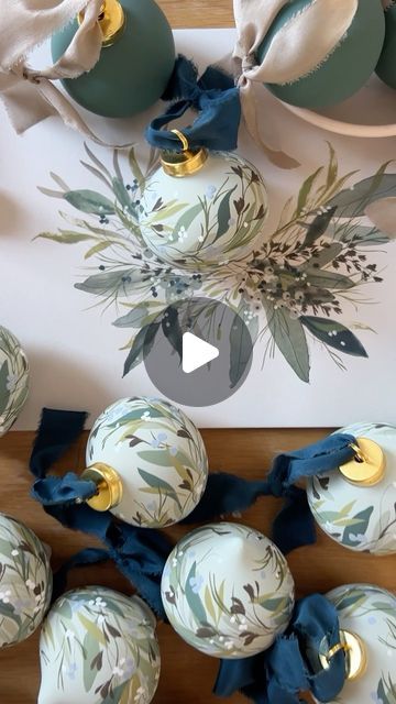 Hand Painted Ball Ornaments, Painted Ball Ornaments, Hand Painted Christmas Balls, Ventura Design, Kelly Ventura, Christmas Decs, My Apologies, November Month, Hand Painted Christmas