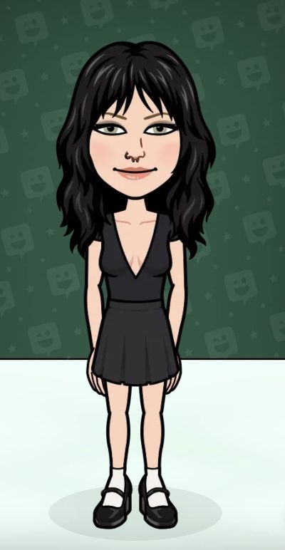 Wednesday Bitmoji, Goth Bitmoji, Snapchat People, Pretty Bitmoji Ideas, Snap Bitmoji, Bitmoji Inspo, Bitmoji Snapchat, Bitmoji Fits, Cute Snapchat Bitmoji Ideas