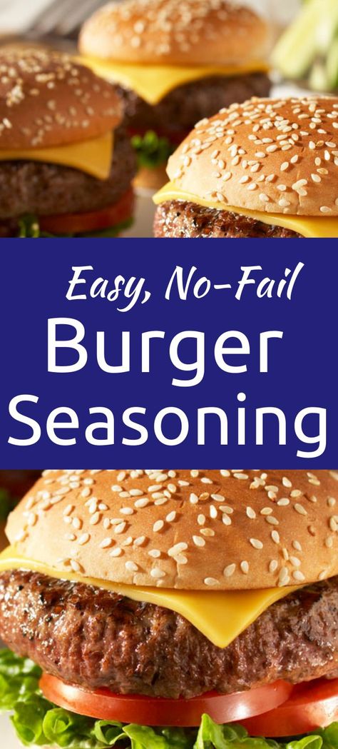 Best Hamburger Seasoning, Burger Seasoning Recipe, Hamburger Spices, Hamburger Seasoning Recipe, Burger Recipes Seasoning, Burger Spice, Homemade Hamburger Patties, Bbq Hamburgers, Classic Chili Recipe