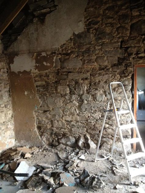 Stone Cottage Renovation, Irish Stone Cottage, Old Cottage Renovation, Irish Farmhouse Exterior, Irish Farmhouse Interior, Traditional Irish Cottage Interiors, Old Irish Cottage Interiors, Cottage Renovation Before And After, Irish Cottage Exterior