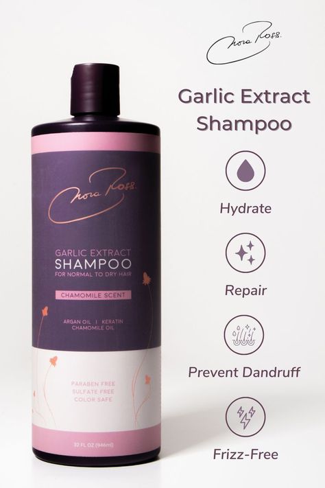 Our Garlic Extract Shampoo is our most popular item and with good reason!  The garlic extract helps hydrate and repair damaged hair while preventing dandruff. Available for Normal/Dry Hair and Oily Hair. Your beautiful, frizz-free hair will thank you. — #haircare #hair #beauty #naturalhair #healthyhair #latinaowned #garlicshampoo Garlic Shampoo, Dry Hair Repair, Hair Care Business, Shampoo Packaging, Hair Science, Shampoo Design, Embracing Diversity, Repair Damaged Hair, Cosmetic Creative