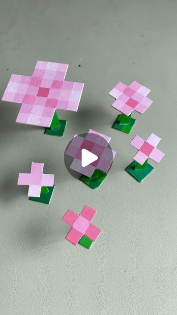 sam🦐 on Instagram: "I made the pink petals from the cherry blossom biome & they’re so cuteee 🌸💕 . #minecraftart #pixelart #minecraftmemes #minecraftpainting" Minecraft Spore Blossom Diy, Minecraft Spore Blossom, Cute Small Pixel Art, Minecraft Cherry Blossom, Minecraft Diy, Mc Builds, Cherry Blooms, Diy Minecraft, Minecraft Bedroom