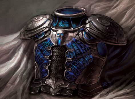 Magic Armor, Magic: The Gathering, Armor Clothing, Mtg Art, Heroic Fantasy, Pathfinder Rpg, Fantasy Props, Dnd Art, Fantasy Armor