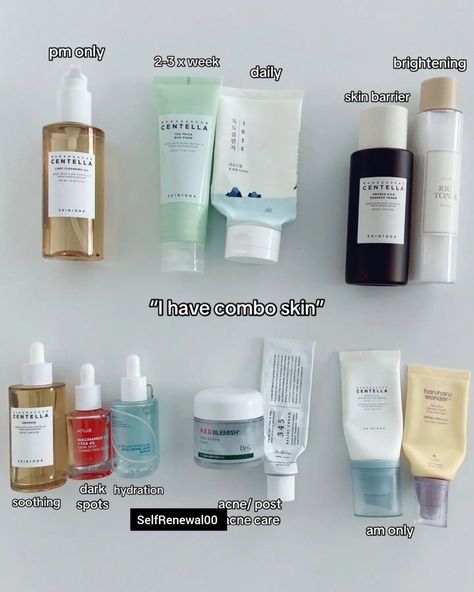 We you have dry and oily combo skin use this product #skincarrdaily #skincareproducts #skincaretips #koreanskincare #koreanproducts Oily And Dry Skin Skincare, Skin Care Combo Oily Skin, Korean Skincare For Combination Skin Beauty Products, Korean Skin Care Products For Oily Skin, Clogged Pores Skincare Routine, Non Comedogenic Skincare, Korean Cleanser For Combination Skin, Combination Skin Routine Korean, Skin Care Products For Combination Skin