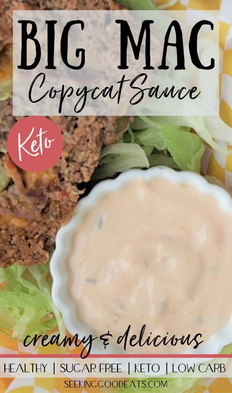 Keto Big Mac Sauce, Copycat Big Mac Sauce, Copycat Big Mac, Keto Big Mac, Keto Sauce, Big Mac Sauce Recipe, Mac Sauce Recipe, Easy Sauce Recipe, Big Mac Sauce