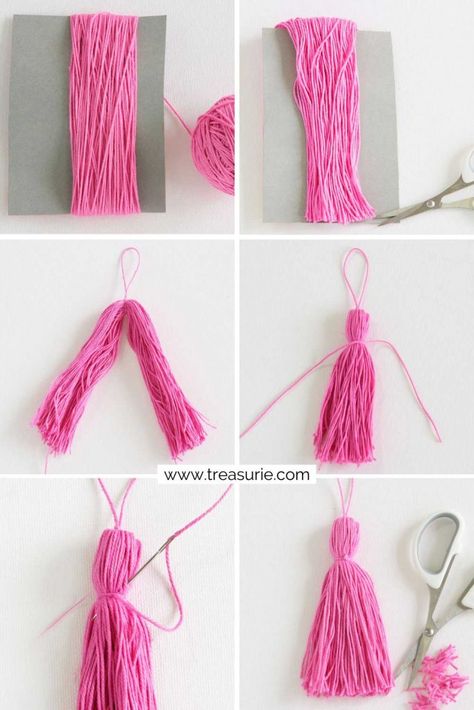 Make Tassels, Diy Tassels, Clutch Sewing, Tassels Diy, Tassels Tutorials, How To Make Leather, How To Make Tassels, Bags Diy, How To Make A Pom Pom