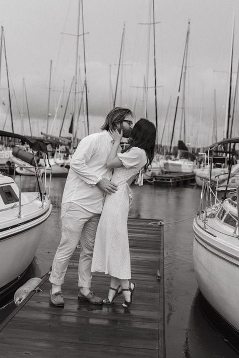 Wedding On A Dock, Yacht Engagement Photos, Sailing Engagement Photos, Nantucket Engagement Photos, Hilton Head Engagement Photos, Boat Dock Photoshoot, Boating Photoshoot, Lighthouse Engagement Photos, Sailboat Wedding Ceremony