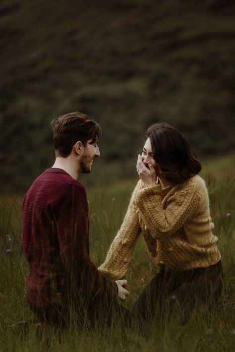 Romantic Surprise, Scotland Wedding, Adventure Couple, Surprise Proposal, Marriage Proposal, Photo Couple, Couple Photography Poses, Marriage Proposals, Love And Marriage