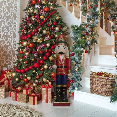 Oversized Decor, Exterior Christmas Decorations, Holding Staff, Fraser Hill, Indoor Holiday Decor, Nutcracker Soldier, Beauty Magic, Beautiful Christmas Trees, Nutcracker Christmas