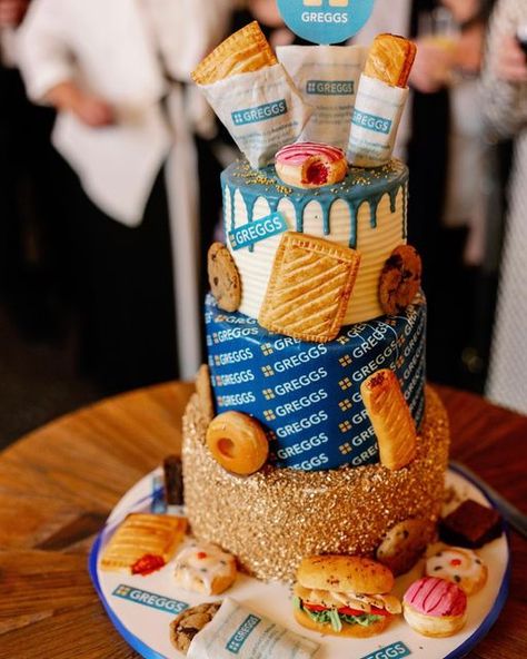 Greggs on Instagram: "A wedding cake to celebrate true love… with Greggs 🥰😋" Football Wedding Cake, Novelty Wedding Cakes, Football Themed Cakes, Novelty Cakes, Cake Inspiration, Wedding Things, Let Them Eat Cake, Themed Cakes, Eat Cake