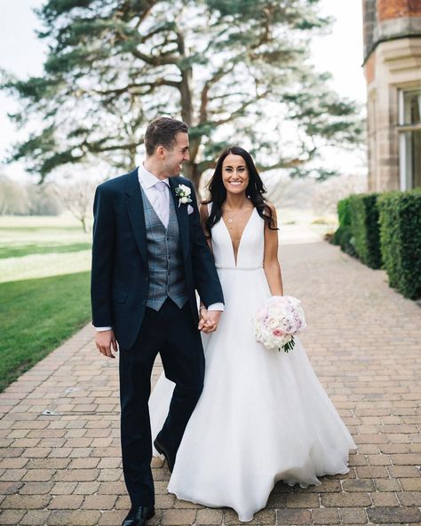 Suzanne Neville London on Instagram: “R E A L  B R I D E | 💗  Real bride beauty Katie wearing her Suzanne Neville dress Serrano for her beautiful wedding day at @rockliffe_hall.…” Susanne Neville Wedding Dress, Suzanne Neville Wedding Dress, Suzanne Neville, Real Brides, Dress Ideas, Beautiful Weddings, Wedding Photos, Wedding Day, Wedding Dresses