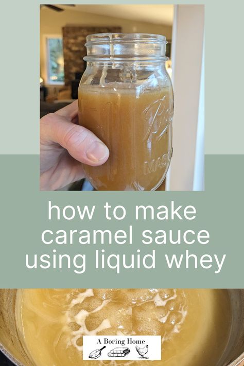 Turn your liquid whey into a delicious sweet and tangy caramel sauce with this easy recipe! Goat Milk Whey Recipes, Goat Milk Caramel Sauce, Whey Caramel Recipe, Whey Uses Recipes, Recipes That Use Whey, Whey Lemonade Recipe, Whey Caramel Sauce, Recipes Using Whey From Yogurt, What To Do With Whey From Yogurt