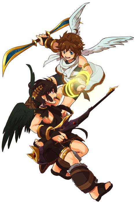 Dark Pit Kid Icarus, Icarus Game, Dark Pit, Kid Icarus Uprising, Nintendo Super Smash Bros, Black Pit, Kid Icarus, Manga Picture, Nintendo Characters