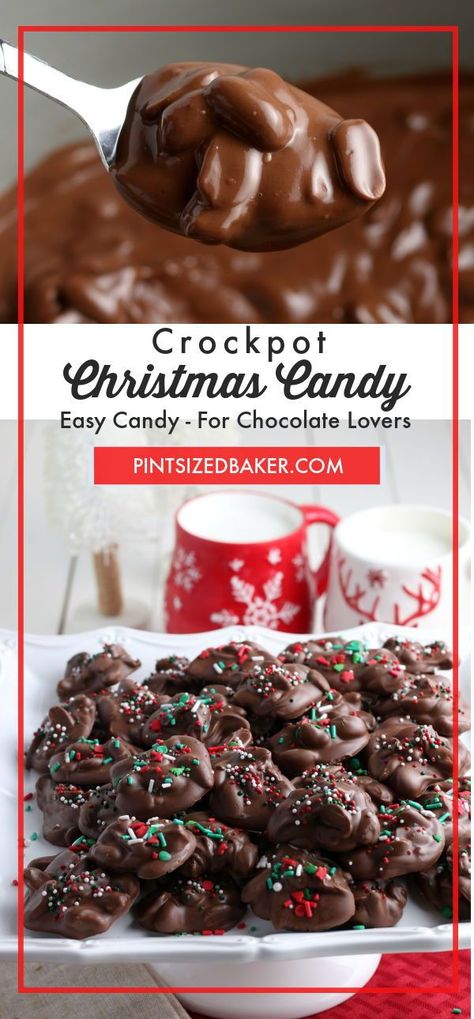 This Crockpot Candy recipe is the perfect treat to have at home and take with you to special events. It is easy enough for the kids to make and loaded with some of the tastiest ingredients, including assorted chocolate! Crockpot Candy Recipes, Crockpot Christmas, Crockpot Candy, Chocolate Covered Peanuts, Christmas Candy Recipes, Sweet Cravings, Chocolate Pecan, Candied Pecans, Homemade Candies