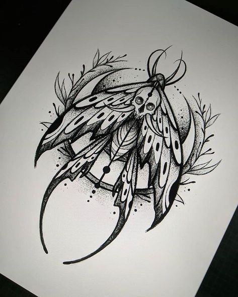 Tropisches Tattoo, Natur Tattoo Arm, Moth Tattoo Design, 16 Tattoo, Moon Moth, Muster Tattoos, Tattoos Geometric, Moth Tattoo, Tattoo Portfolio