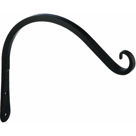 Wrought Iron Hanging Plant Bracket - Walmart.com Windchime Ideas, Front Porch Lanterns, Interior Light Fixtures, Electrical Shop, Plant Bracket, Outdoor Security Lighting, Ceiling Materials, Rod Iron, Iron Brackets