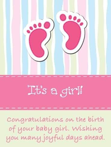 Its A Baby Girl Congrats, Congrats Baby Girl, Congratulations Baby Girl, Baby Cartoon Characters, Baby Gril, Baby Girl Card, Birthday Reminder