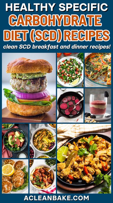 all of the recipes mentioned in the description are featured Scd Breakfast, Chicken Breakfast Sausage, Gluten Free High Protein, Specific Carbohydrate Diet Recipes, Slow Cooker Chicken Fajitas, Scd Diet, Scd Recipes, Chicken Breakfast, Specific Carbohydrate Diet