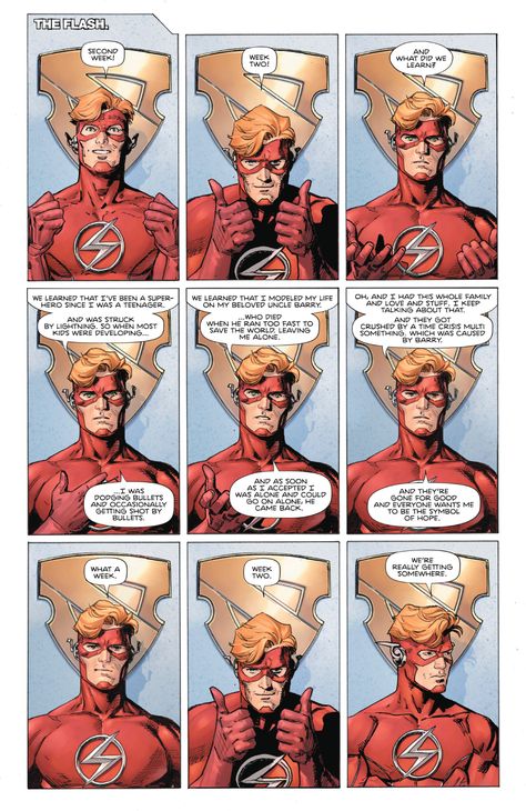 Flash, Wally West, in therapy at Sanctuary | Heroes in Crisis #7 #theflash #wallywest #barryallen #justiceleague #infinitecrisis #dccomics Wally West Comics, Heroes In Crisis, Dc Speedsters, Heroic Age, Dc Comics Wallpaper, Comic Book Art Style, Wally West, Ride The Lightning, Kid Flash