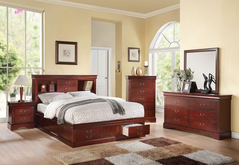 Bookcase Bedroom, 5 Piece Bedroom Set, Platform Bedroom Sets, Eastern King Bed, King Bedroom Sets, Bedroom Style, Louis Philippe, Bedroom Sets Queen, Queen Bedroom