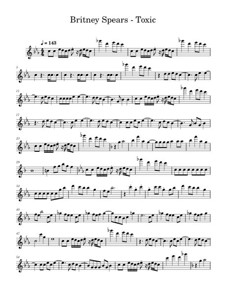 Toxic Clarinet Sheet Music, Piccolo Music Sheet, Piccolo Sheet Music, Flute Sheet Music Popular Songs, Toxic By Britney Spears, Flute Music Sheet, Flute Songs, Free Flute Sheet Music, Free Violin Sheet Music