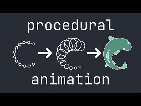 (238) A simple procedural animation technique - YouTube Procedural Animation, Animated Animals, Animals, Design