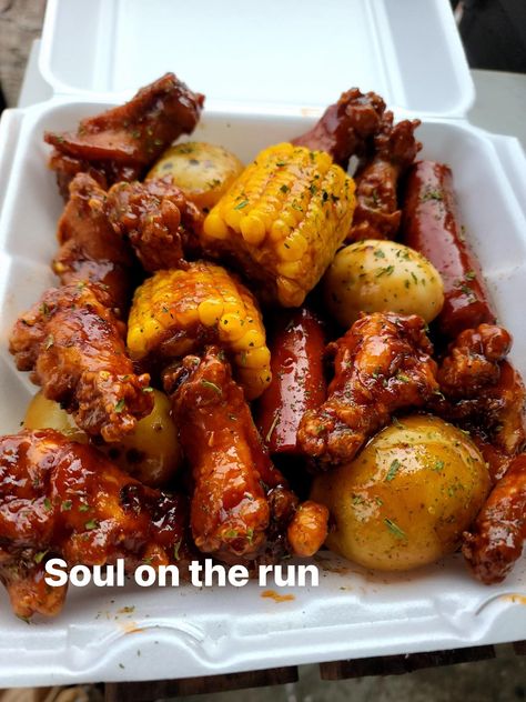 Soul on the Run - Our sweet Henny wing boil Made with... | Facebook Chicken Wings Boil, Chicken Wing Seafood Boil, Chicken Wing Boil Cajun, Wing Boil Recipe, Chicken Boiled Recipes, Chicken Wing Boil Recipe, Chicken Boil Cajun, Chicken Wing Boil, Wing Boil