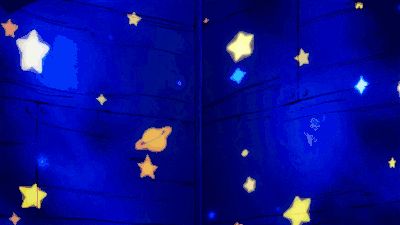 Gif, Stars, Yellow, Wall, Blue