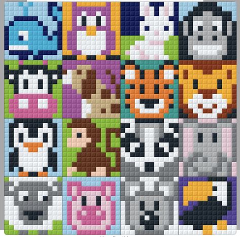 Lego Mosaic, Melty Bead Patterns, Tiny Cross Stitch, Hobby Ideas, Art Perle, Hama Bead, Pixel Crochet, Pola Kristik, Loom Pattern