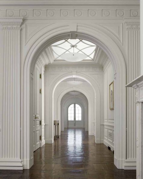 Millwork Design, Wainscoting Stairs, Georgian Interiors, Duplex Penthouse, Georgian Architecture, Neoclassical Architecture, New Architecture, Architecture Books, Enchanted Home