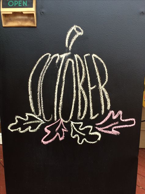 Fall Chalk Art Ideas Easy, Farmhouse Kitchen Chalkboard, Wall Decor Sayings Quotes, Fall Leaf Chalk Art, Fall Harvest Chalkboard Art, College Chalkboard Ideas, Diy Fall Classroom Decor, Halloween Work Board Ideas, Dog Chalkboard Art