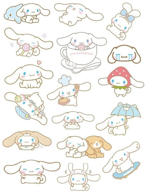 Sanrio Stickers My Melody, Cute Stickers Sanrio, Cute Stickers Printable Kawaii Stamps, Cute Sanrio Stickers, My Melody Stickers, Cinnamoroll Sticker, Sanrio Stickers, Hello Kitty School, Hello Kitty Printables