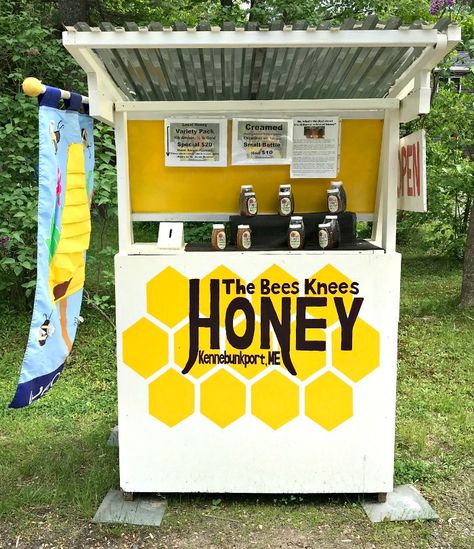 Honey Display Stand, Bee Room Decor, Bee Hive Stand, Honey Stand, Hive Stand, In Store Display, Honey House, Bee Room, Vendor Booth Display