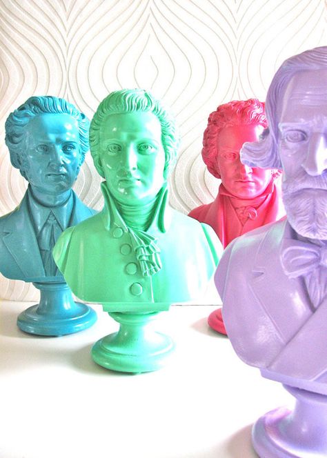 Cheeky historical busts by Mahzer & Vee Kitsch Decor, Greek Statues, Earth Tone Colors, Novelty Items, The Men, Kitsch, House Colors, Etsy Finds, Sake