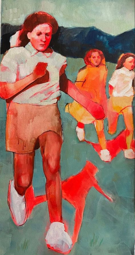 Amy Dury Multiple Faces Painting, Contemporary Paintings Figurative, Amy Dury, Jennifer Pochinski, Domestic Art, Pr Design, Expressive Painting, Painting Family, Gestural Painting