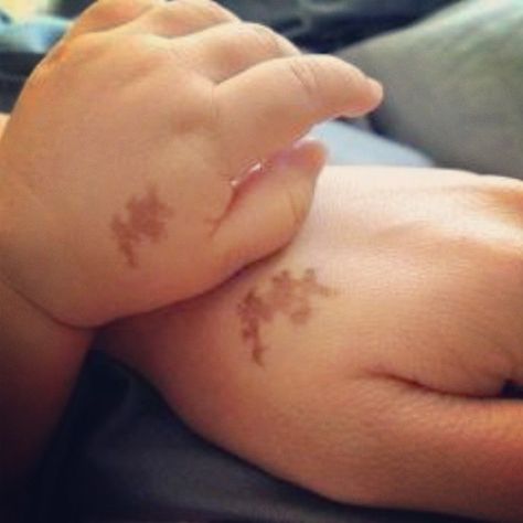 Birthmark Birthmark Tattoo, Married Couple Tattoos, Tattoos For Women Meaningful, Parent Tattoos, Mark Tattoo, Funny Pictures For Kids, Matching Couple Tattoos, Tattoos Geometric