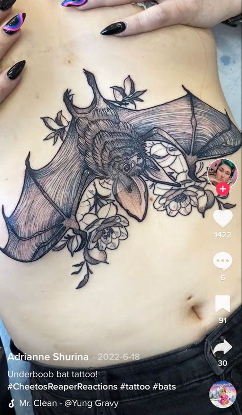 Bat Open Wings Tattoo, Open Wings Tattoo, Blade Tattoo, Open Wings, Bat Tattoo, Wings Tattoo, Bat Wings, Tatting, Tattoo Ideas