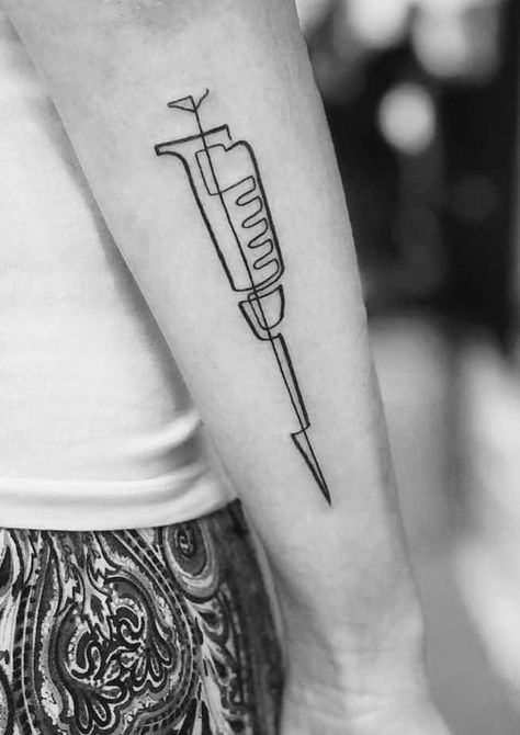 Tattoos For Phd, Microscope Tattoo Science, Immunology Tattoo, Phd Tattoo Ideas, Erlenmeyer Flask Tattoo, Microbiology Tattoo Ideas, Pipette Tattoo, Scientist Tattoo Ideas, Laboratory Tattoo Ideas