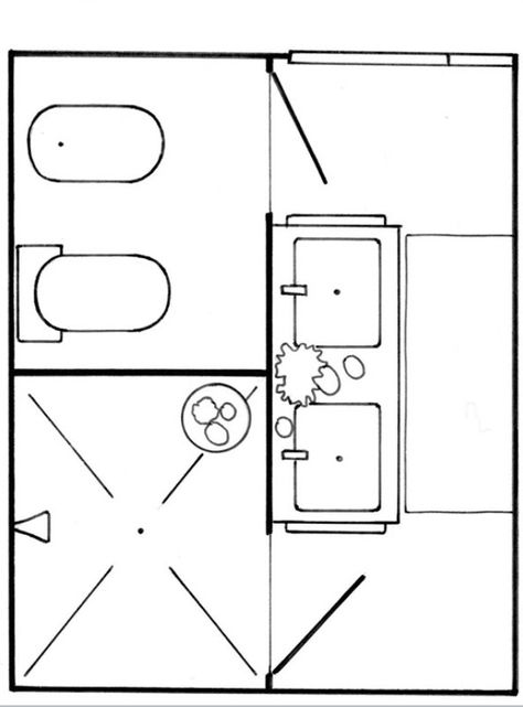 Small Bathroom Floor Plans, Cottage Showers, Bathroom Plans, Bathroom Floor Plans, Bad Bad, Great Bathrooms, Master Bath Remodel, Bathroom Spa, Bathroom Layout